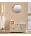 Commode basse 5 tiroirs TISSA - Beige-2