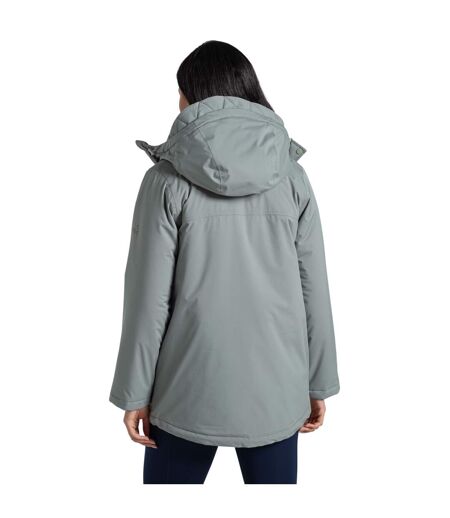 Veste Imperméable À Capuche National Trust Crossbill Femme Vert De Gris Craghoppers