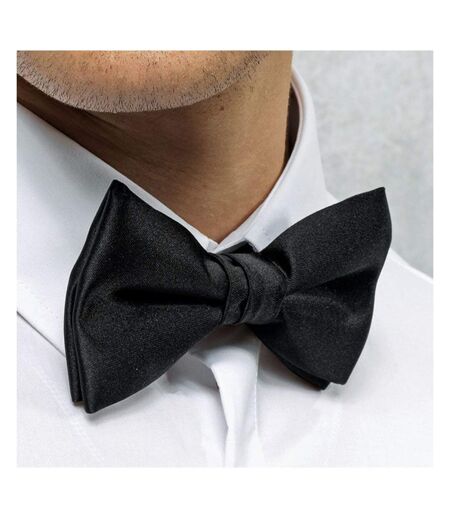 Premier Tie - Unisex Plain Bow Tie (One Size) (Black) - UTRW1135