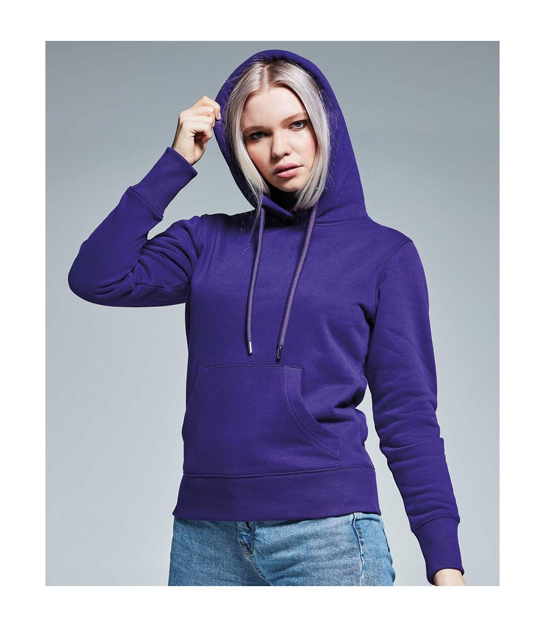 Anthem Womens/Ladies Organic Hoodie (Purple) - UTPC4319