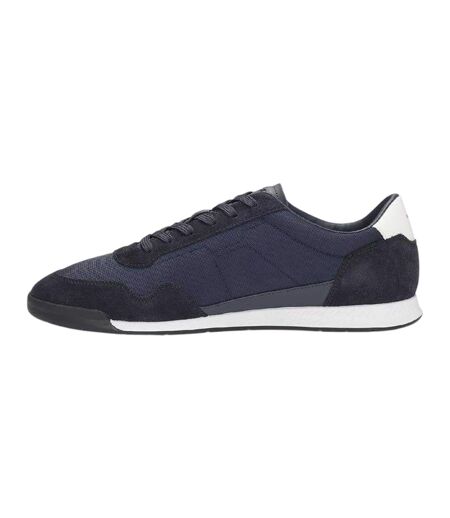 Mens Titanium Sl Suede Trainers Dark Blue Boss