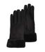 Isotoner Gants femme tactiles, chauds, doublés imitation fourrure, taille unique-1