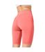 Womens/ladies High Waist Skinny Cycling Shorts Deep  Coral-3