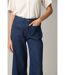 Jean Wide Leg en denim avec braguette à fermeture à glissière LILOO-5