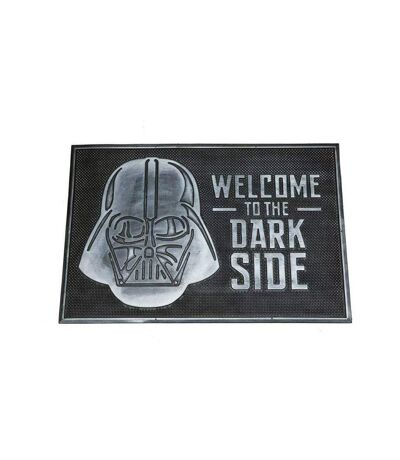 Star Wars Welcome To The Dark Side Rubber Door Mat (Black/Silver) (One Size) - UTTA7731