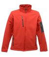 Regatta Standout Mens Arcola 3 Layer Waterproof And Breathable Softshell Jacket (Classic Red/Seal Gray)