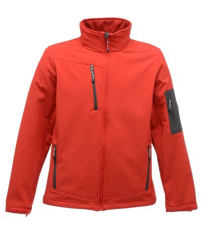 Regatta Standout Mens Arcola 3 Layer Waterproof And Breathable Softshell Jacket (Classic Red/Seal Grey) - UTRG1461