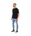 Mens Denim Distressed Taped Jeans Blue Brave Soul-1