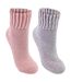 2 Pack Soft Warm Merino Wool Slipper Socks for Ladies-4