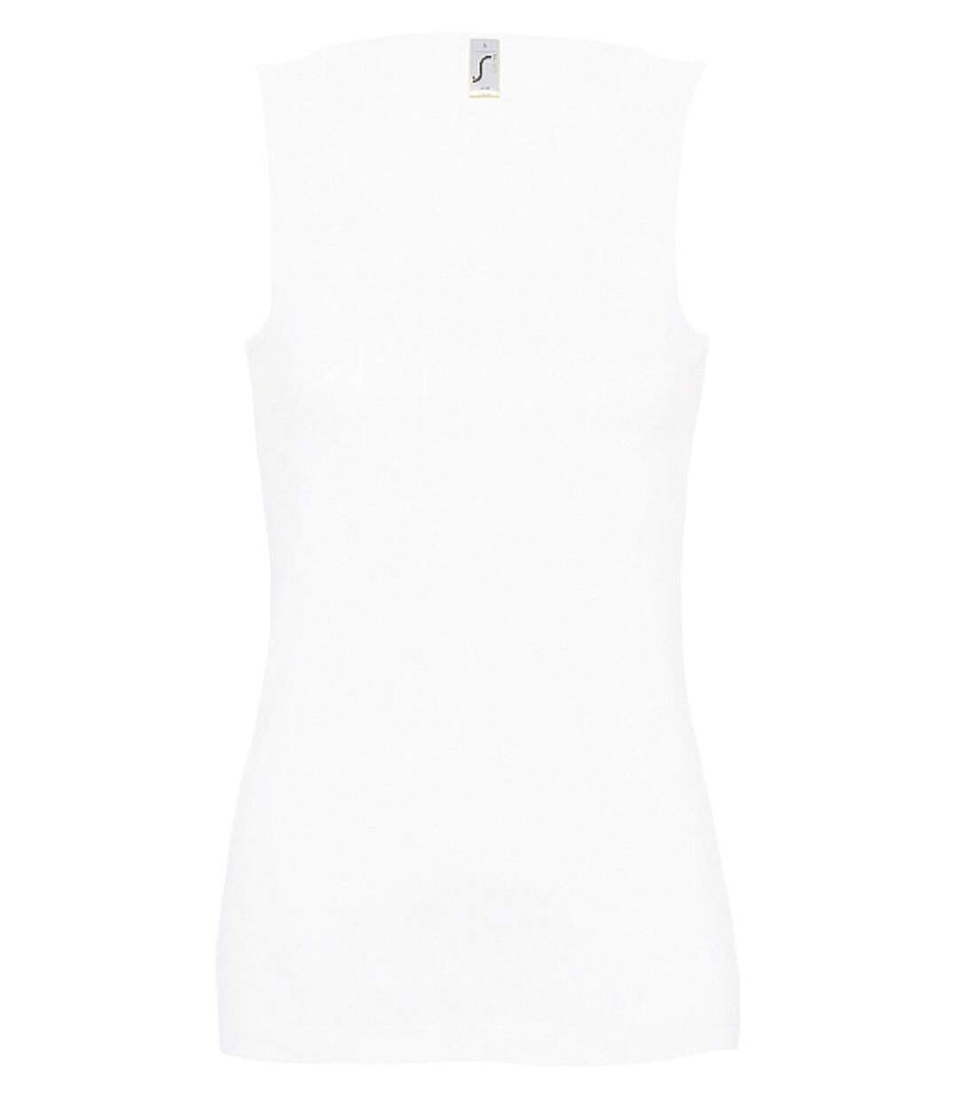 Débardeur en coton - Femme - 11475 - blanc-1