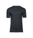 T-shirt Interlock Hommes Gris Foncé Tee Jays-1