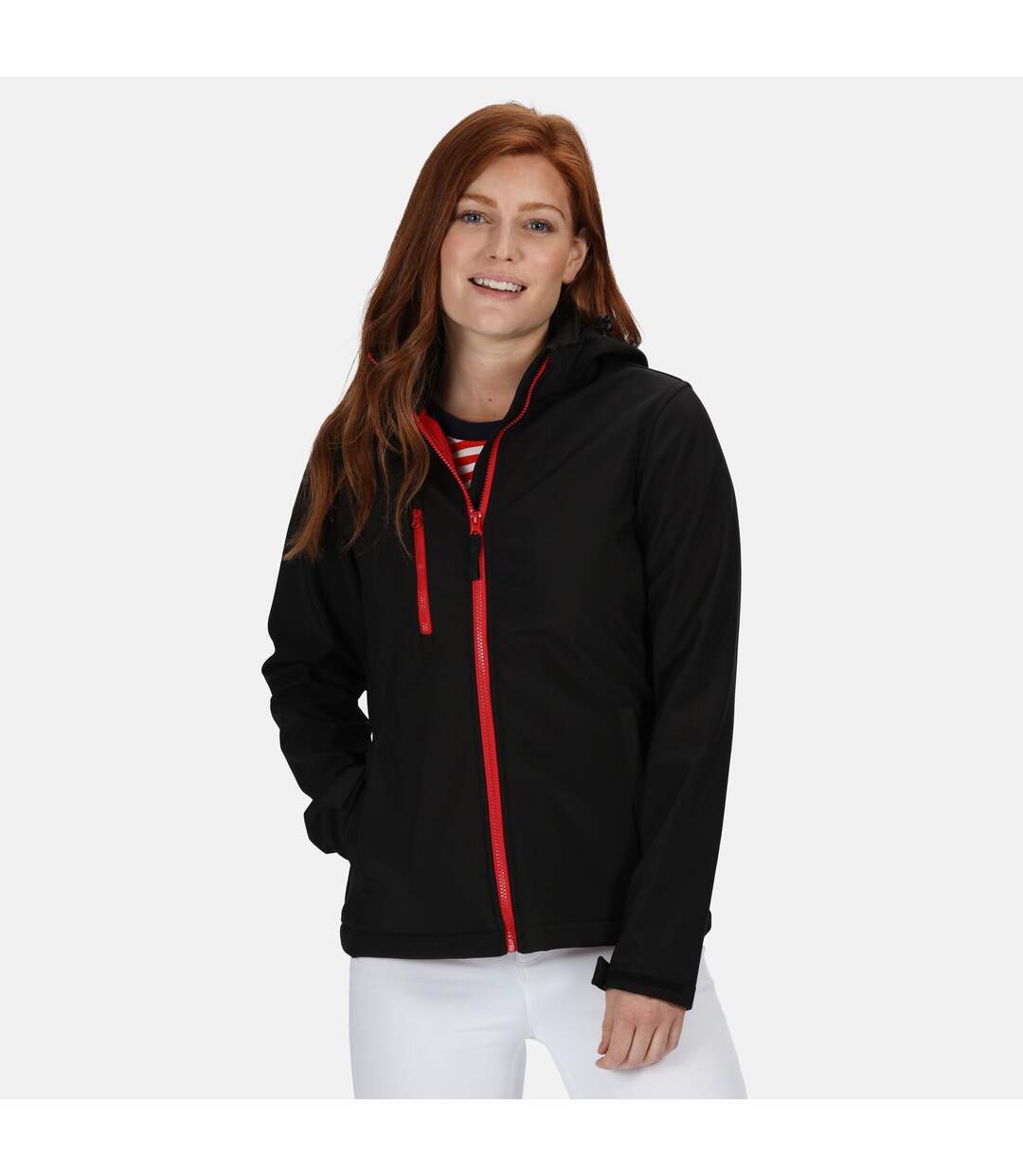 Veste softshell venturer femme noir/rouge Regatta