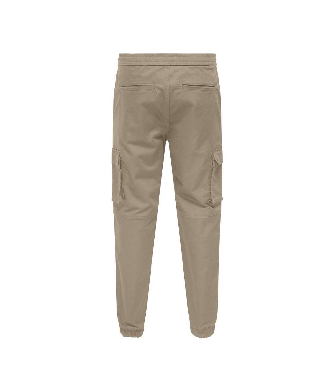 Pantalon cargo beige homme only & sons regular 5750-2