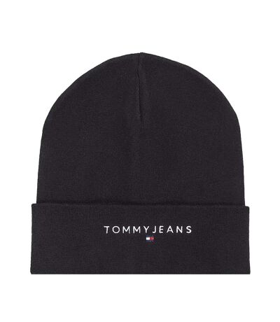 Bonnet Noir Homme Tommy Hilfiger Linear - Taille unique