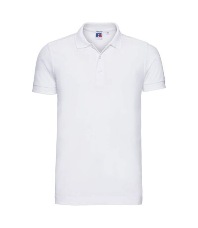 Polo manches courtes homme blanc Russell