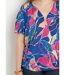 T-shirt cache-coeur long blousant motif floral-4