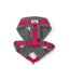 Viva padded dog harness mchest: 41cm-53cm pink/grey Ancol