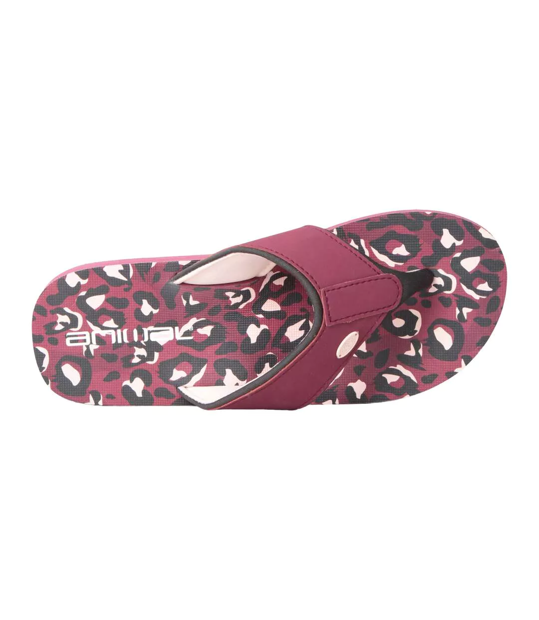 Tongs swish femme bordeaux Animal-2