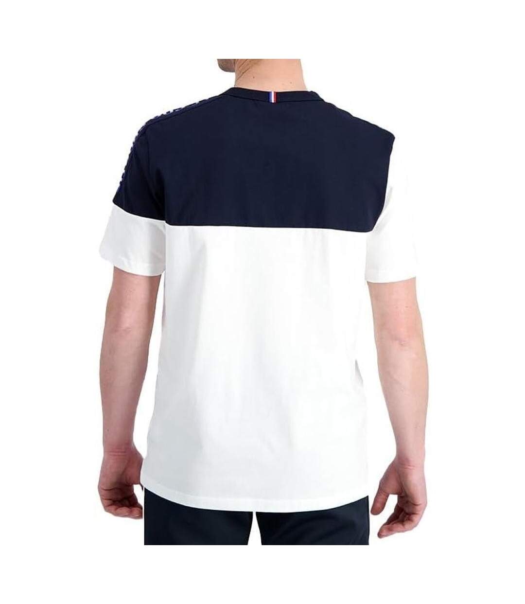 T-shirt Marine/Blanc Homme Le Coq Sportif Optical - L-2