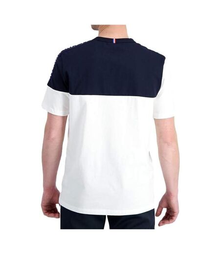 T-shirt Marine/Blanc Homme Le Coq Sportif Optical - L