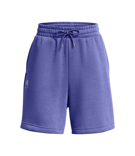 Womens/ladies Fleece Logo Boyfriend Shorts Purple Under Armour