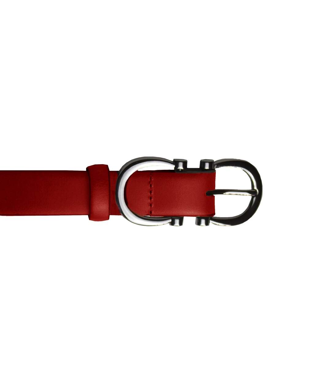 Eastern Counties Leather - Ceinture En Cuir Avec Boucle - Femme (Rouge) - UTEL243