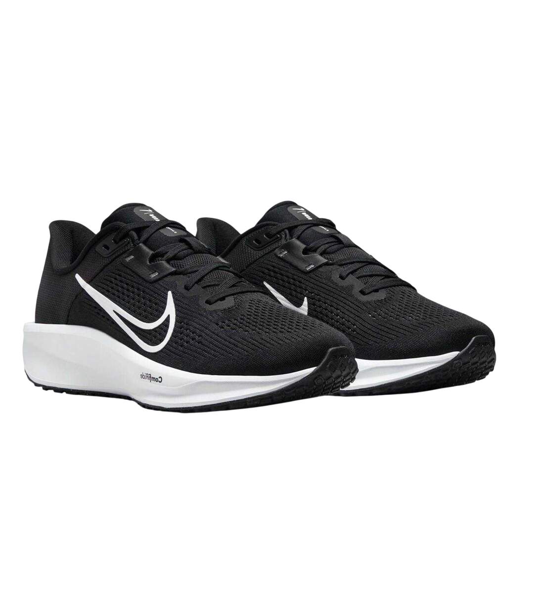 Womens/ladies Quest 6 Running Shoes Black White Nike-1