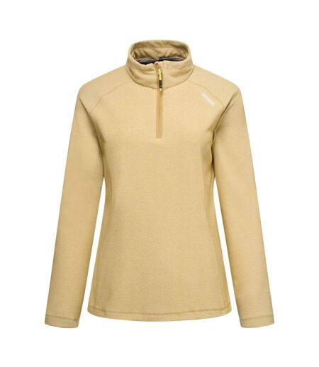 Haut Polaire À Col Montant Zippé Motif/style À Rayures Montes Femme Beige Regatta