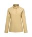 Haut Polaire À Col Montant Zippé Motif/style À Rayures Montes Femme Beige Regatta-2