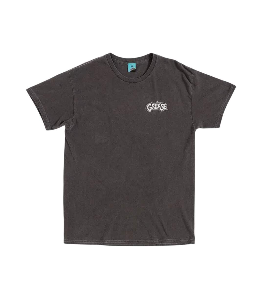 T-shirt Motif/style Imprimé Au Dos T-birds Adulte Charbon Grease-1