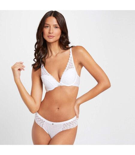 Soutien-gorge ampliforme coques moulées blanc Célia