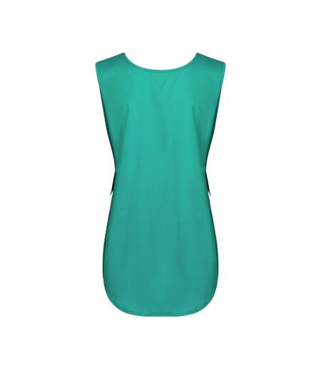 Womens/ladies Essential Pull Over Work Tunic Emerald Green Karlowsky