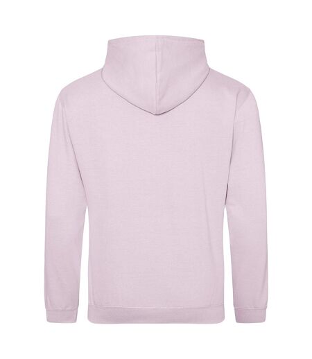 Sweat À Capuche College Adulte Rose Clair Awdis