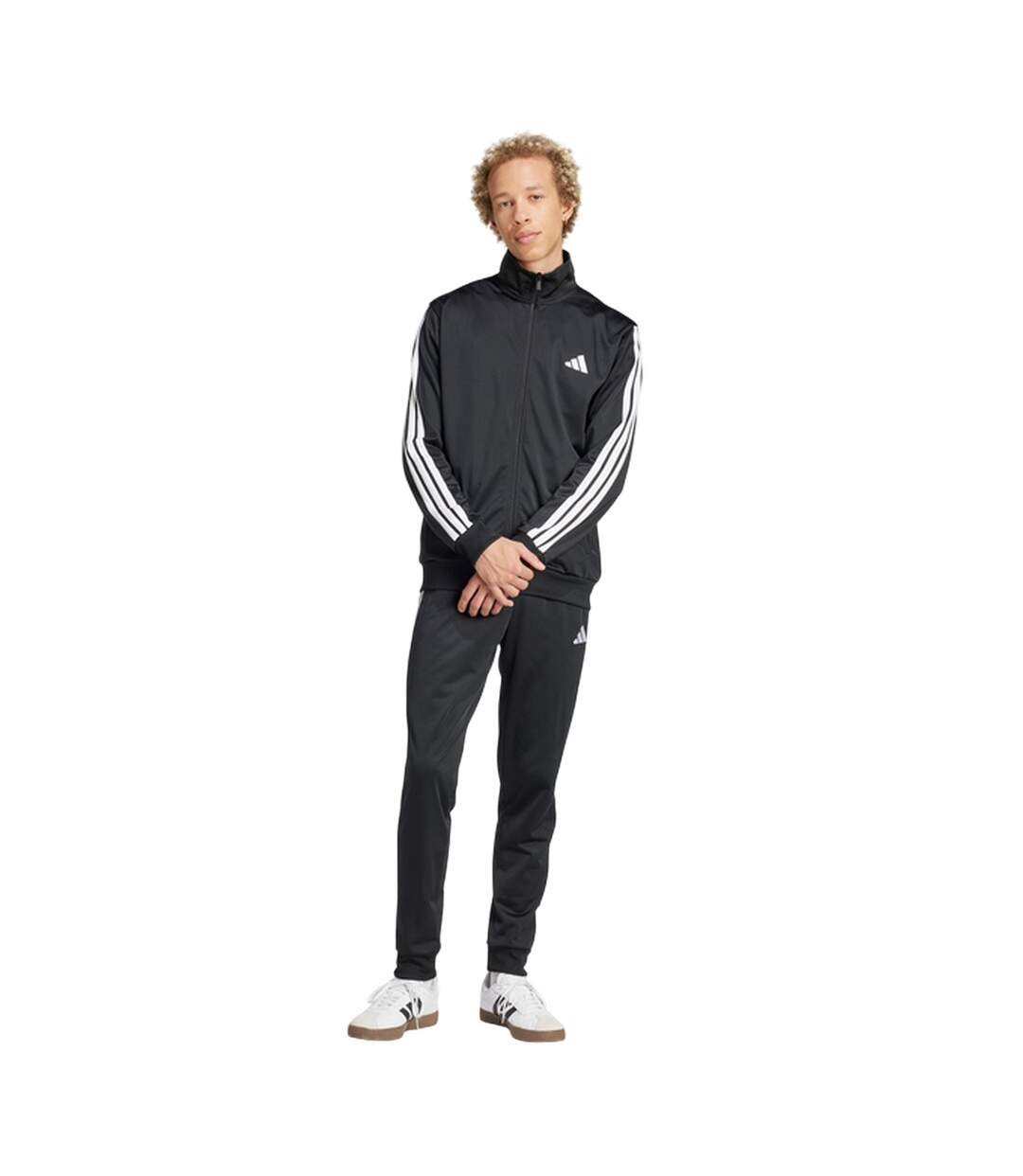 Ensemble De Survêtement Style 3 Rayures Sportswear Basic Homme Noir Adidas-1