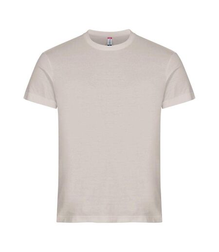 T-shirt Basic Homme Beige Gris Clique