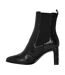 Womens/ladies Giove Leather Chelsea Boots Black Diesel-3