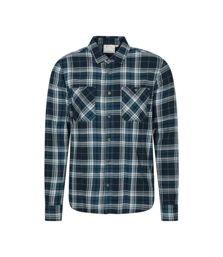 Chemise Manches Longues Motif/style À Carreaux Maine Homme Bleu De Gris À Carreaux Mountain Warehouse