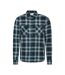 Chemise Manches Longues Motif/style À Carreaux Maine Homme Bleu De Gris À Carreaux Mountain Warehouse-1