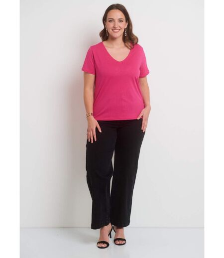 T-shirt maille pailletée manches courtes