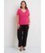 T-shirt maille pailletée manches courtes-3
