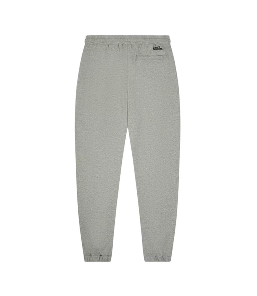 Mens Fleece Joggers Grey Marl Marl No Fear-2