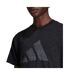 T-shirt Motif/style Petites Taches Winners Femme Noir Chiné Chiné Adidas-3