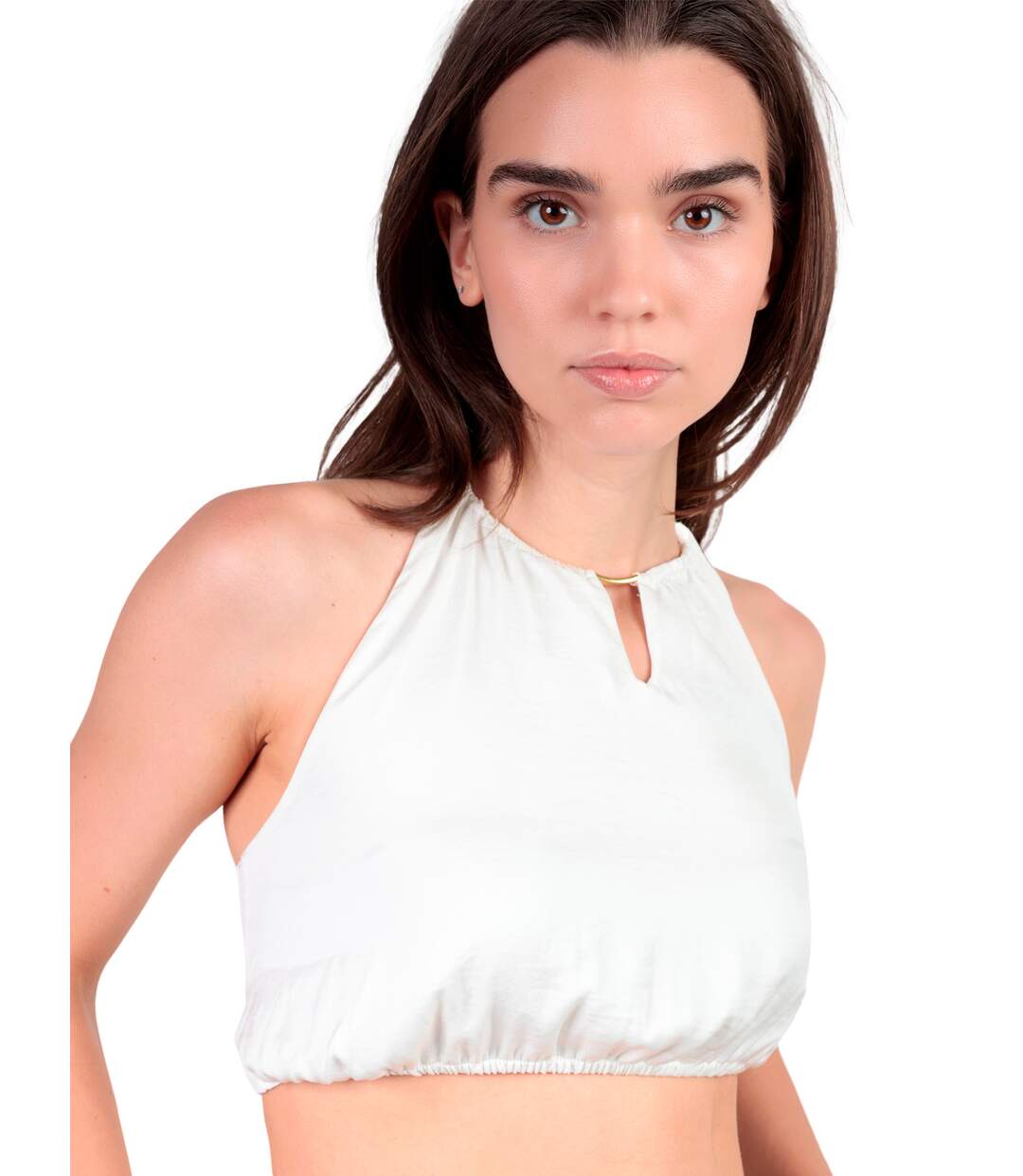 Ensemble estival satin top et pantalon Satinee Beach Admas-3