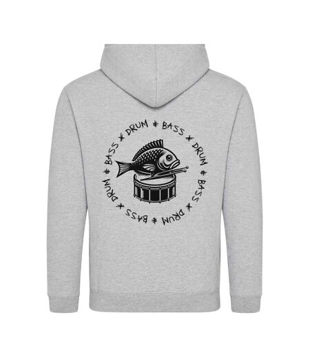Sweat À Capuche Festival Bass Drum Homme Gris AWD