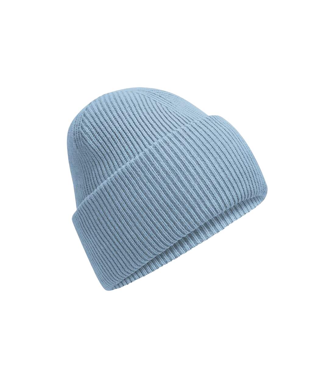 Unisex Adult Classic Deep Cuffed Beanie Dusty Blue Beechfield-1