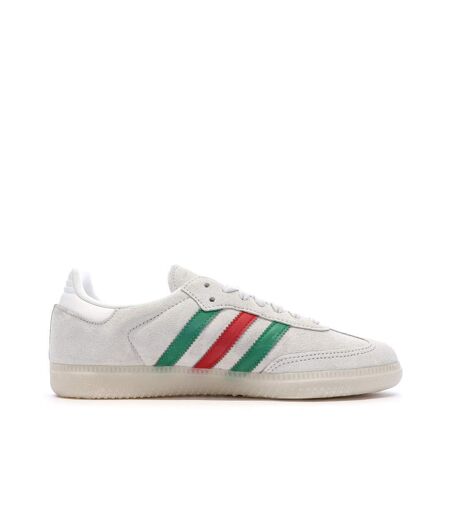 Baskets grises/vertes/rouges homme adidas samba
