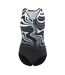 Womens/ladies Wave Pattern One Piece Swimsuit Black White Slazenger-1