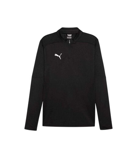 Mens Quarter Zip Track Top Black Puma