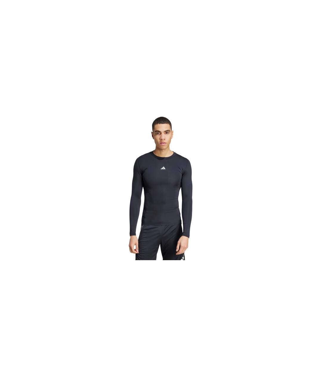 T-shirt Manches Longues Techfit Homme Noir Adidas-1
