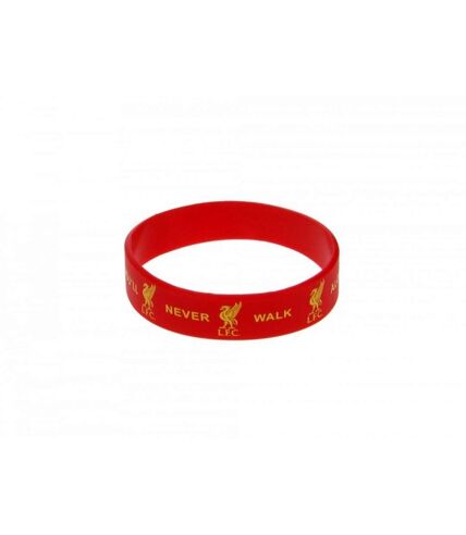 Liverpool FC Official Soccer Silicone Wristband (Red) (One Size)